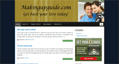 Desktop Screenshot of makingupguide.com